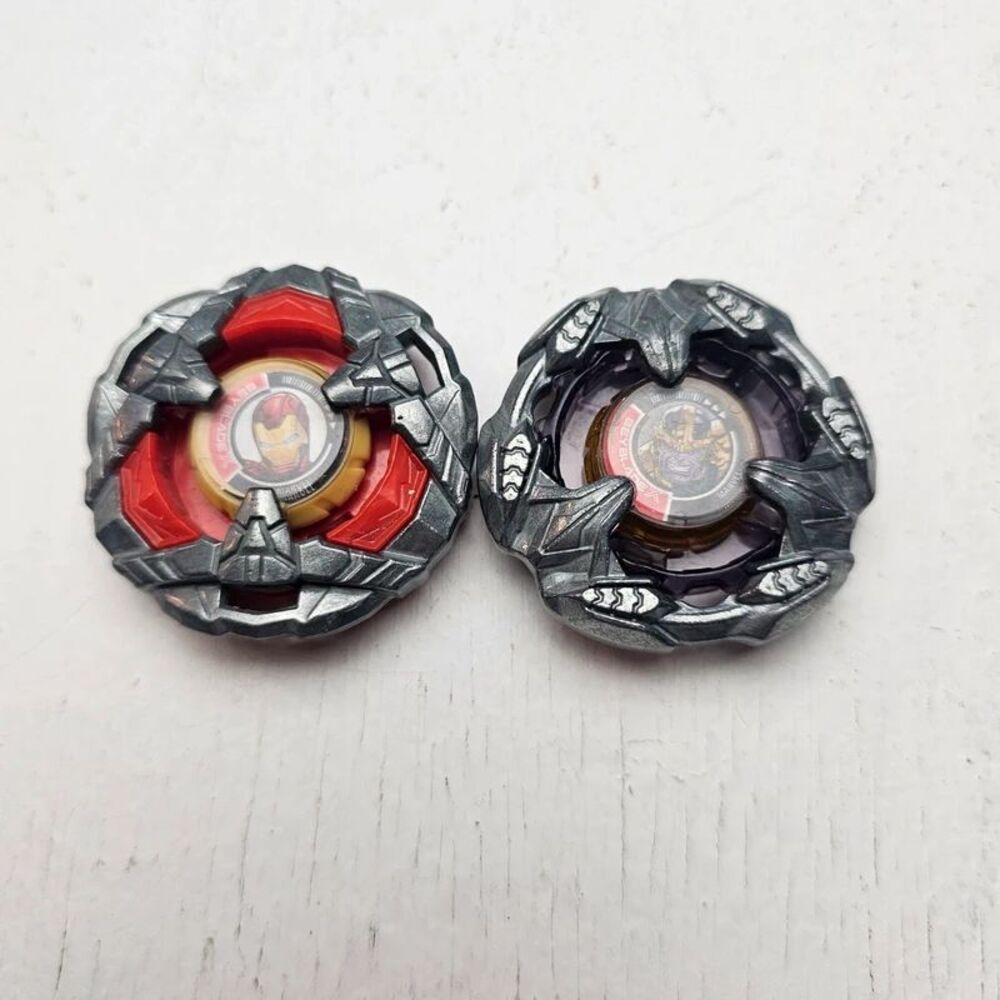 Beyblade X Marvel Iron Man 4-80B vs. Thanos 4-60P Multipack Battling Top Set